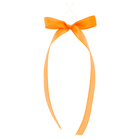 Bow Beau 10cm with clip orange