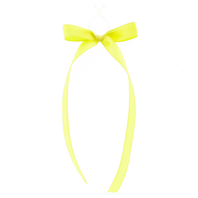 Bow Beau 10cm with clip yellow