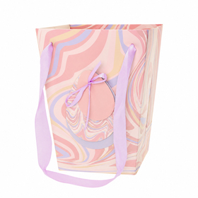 Carrybag Marbled Eggs 15/15x11/11x20cm FSC* pink
