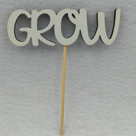 Grow 9x4cm on 10cm stick FSC* green