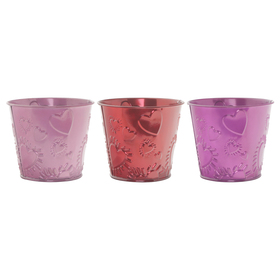 Zinken pot Rosita Ø10,2/7,5xH9cm ES9 assorti x3