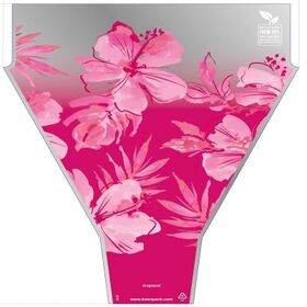 PCR80% Sleeve Tropical 50x44x12cm pink