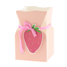Gift box Floral&Fruity 13x13x20cm FSC* pink