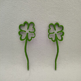 Four-leaf clover 7x16cm green FSC*