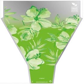 PCR80% Sleeve Tropical 50x35x10cm green