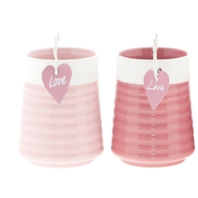 Keramiek pot True Love ES12 assorti x2