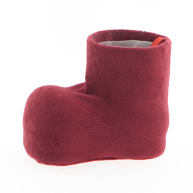 Santa's schoen Velvet 12x7,5xH10cm ES6 rood