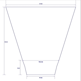 Hoes 47x35x13cm transparent +AH