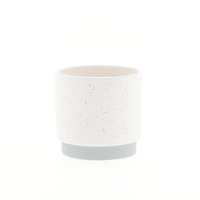 Ceramic pot Claudine Ø10.5xH10cm ES9 white