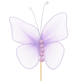 Schmetterling Félie 10cm auf 50cm stick lila