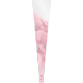 Tüte Single Rose Cloudy World 65x14x3cm rosa