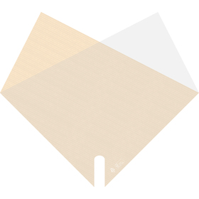 Sleeve Doublé Kraft PCR 70% 35x35cm FSC* cream