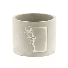 Beton pot Olaf Ø13,8xH11,6cm ES12 grijs