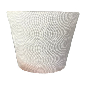 Pot Riccio 4" white