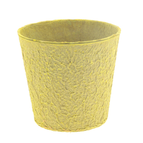 Paper Pulp Pot Carta 6" yellow