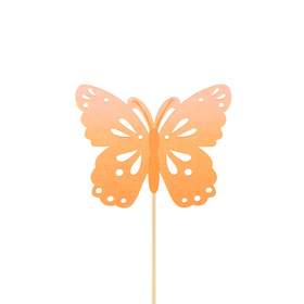 Schmetterling Zazou 4cm auf 10cm stick FSC* orange