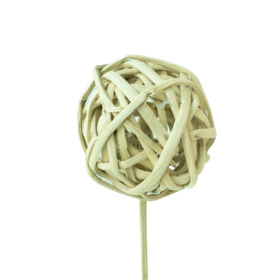 Kambu Ball 8cm on 50cm stick natural