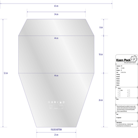 Funda Arrangement 57x65x23cm BOPP40 BD