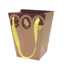 Easter bag Chocolate Candy 17/13x11/11x20cm FSC* yellow