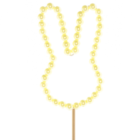 Kaninchen Ivy 8cm auf 50cm Stick gelb