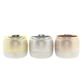 Electroplated Pot Decora ES9 3ass.