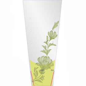 Pflanztüte Fleur PCR 70% 75x32x17.4cm kalk