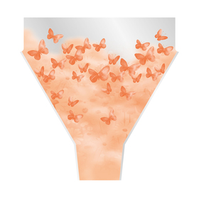 Tüte Papillon 70% PCR 50x44x12cm orange