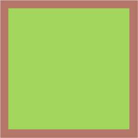 Blushy 24x24in green