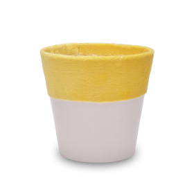 Pot Pure Soft Ø12.5/9xH12.8cm ES12 yellow