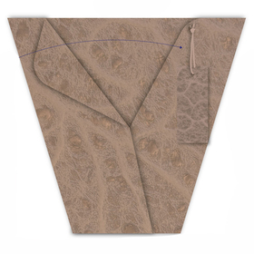 Plant sleeve Boris 28x31x14cm mocha