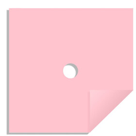 Solo 24x24in light pink with hole