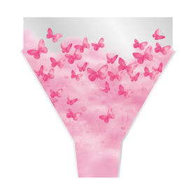 Tüte Papillon 70% PCR 50x44x12cm rosa