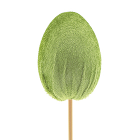 Egg Soof 7cm on 50cm stick green