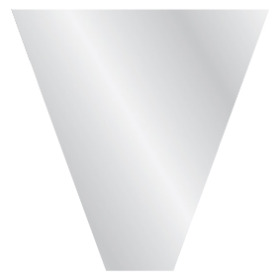 Clear V-Shape 18x17x5in W/ Ca Grown Logo