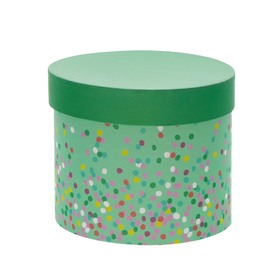 Hat box Confetti Party Ø15xH13cm FSC* green