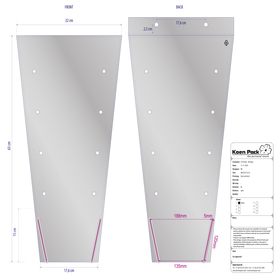 Plant sleeve BOPP50 68x32x17.6cm + AH