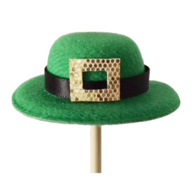 St Patrick Hat 5.5cm on 50cm stick