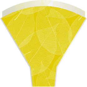 Tüte Skeleton Leaves 50x35x10cm gelb