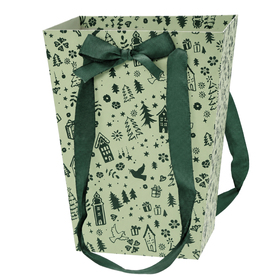Carrybag Cozy Christmas 17/13x11/11x20cm FSC* green