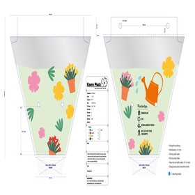 Plant sleeve Kalanchoe 32x34x12cm CPP40 PCR 80%