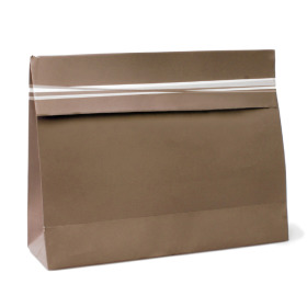 Paper bag 130g. 32+10x25 matt brown