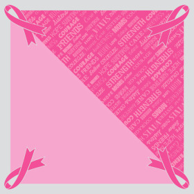 Think pink 24x24 in