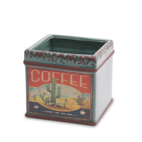 Ceramic Coffee Cactus 11x11 H10.2cm