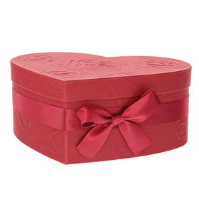 Hat box Serenade Embossed 20x25x10cm FSC* red