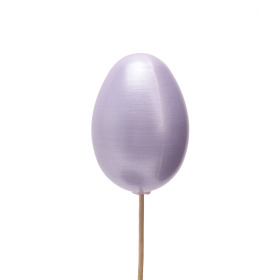 Egg Pearly 2.5in on 20in stick purple