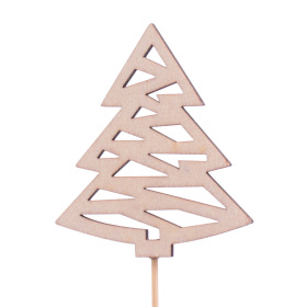 Christmas Tree 2.75in on 4in stick natural