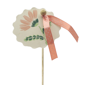 Field Flower 8cm auf 50cm Stick FSC* rosa