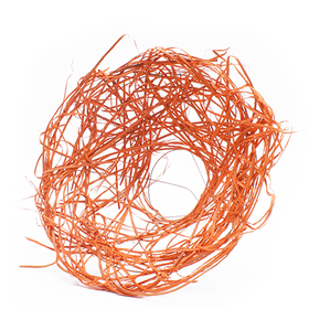 Boekethouder Rattan Ø20cm oranje