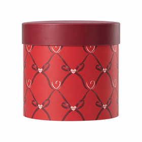 Hat box Amari Love Ø12.5x12cm FSC* red