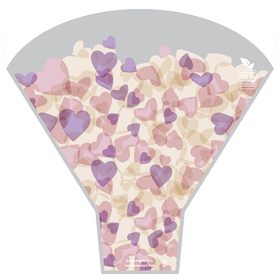 Sweet Hearts 90% PCR 20x17x5in pink